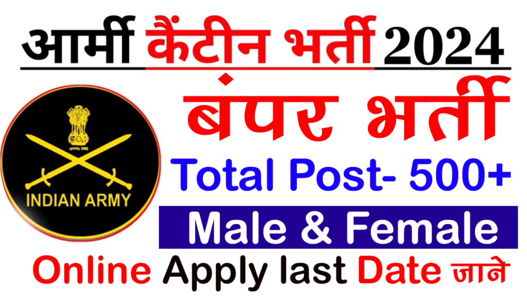 army canteen recruitment